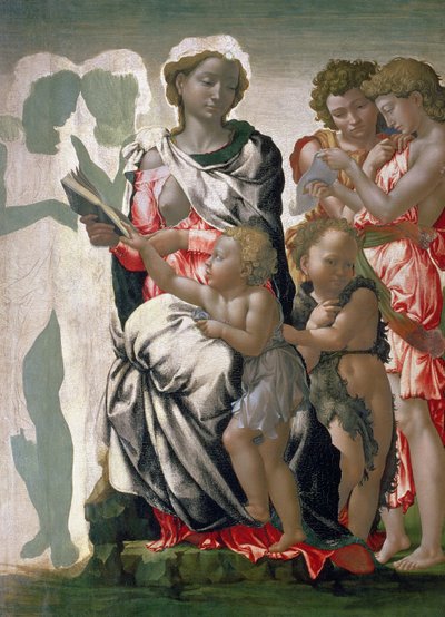 Madonna and Child with St. John, c.1495 by Michelangelo Buonarroti